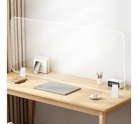 Pannello divisorio acustico da scrivania, facile installazione, in acrilico, per ufficio, scuola, casa e aule, bordi arrotondati per un maggiore comfort nello spazio di lavoro