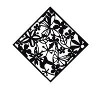 Pannello Divisorio Da Appendere 6 pezzi Divisori for ambienti, semplici e comodi, schermi pieghevoli for pareti, adesivi murali personalizzati e decorativi(Black)