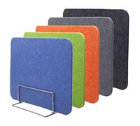 Pannello divisorio da scrivania in PVC, Pannello divisorio for scrivania insonorizzato e for la privacy multicolore, diverse dimensioni for uffici domestici, biblioteche(Dark Gray,40*60*0.9cm)