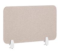 Pannello Divisorio Fonoassorbente per scrivania in PET beige 80 x 40 cm