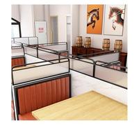 Pannello divisorio in vetro per la privacy, separatore decorativo per tavolo da ristorante con hardware, 145 x 30 cm, schermo per postazione di lavoro per ufficio (nero) - soluzione per la privacy