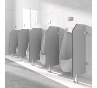 Pannello divisorio per orinatoio, divisorio per WC, divisorio per orinatoio per Adulti da Pavimento, con codice angolare in Acciaio Inossidabile per Centri Commerciali, luoghi pubblici (Colore: 1 pz)