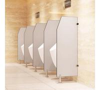 Pannello divisorio per orinatoio, montaggio a parete, estensore commerciale per cantieri, scuole e hotel, confezione da 3 divisori grigi per una maggiore privacy