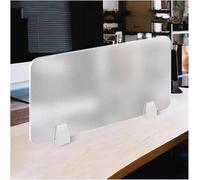 Pannello Divisorio per Scrivania da Ufficio Schermo per La Privacy Autoportante in Acrilico Satinato per Traslucido per Distrazione Visiva per Separatore(50x30cm)