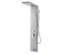 Pannello Doccia a Torre da Parete Colonna Doccia Acciaio Inox 5 Funzioni