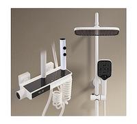 Pannello doccia, doccia digitale a LED Set da doccia bagno caldo mixer caldo doccia Sistema a parete sparapone spazzolino rubinetto moderno per pianoforte di lusso Torneiras (J caldo e freddo) LWX