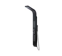 Pannello doccia idromassaggio in alluminio nero moderno