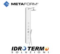 PANNELLO DOCCIA IDROTERAPICA MULTIFUNZIONE MOD. CRYSTAL BIANCO METAFORM