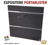 PANNELLO DOGATO FREE STANDING KIT A PARETE Portablister 2 Doghe 40x40 Espositore