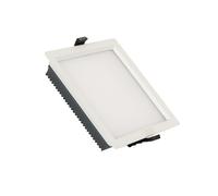 Pannello Downlight LED 25W Quadrato Aero 130 lm/W Microprismatico Foro