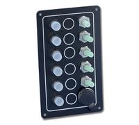 Pannello elettrico 5 interruttori e presa mm 192x102 IP64