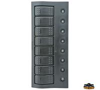 PANNELLO ELETTRICO 8 INTERRUTTORI BARCA GOMMONE STAGNO NEW