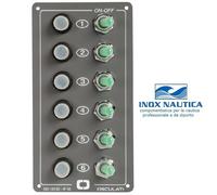 PANNELLO ELETTRICO ELITE 6 INTERRUTTORI - BARCA GOMMONE NAUTICA - OSCULATI