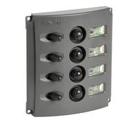Pannello elettrico fusibili automatici doppio LED - 1 PZ Osculati - 14.850.04