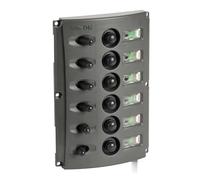 Pannello elettrico fusibili automatici doppio LED - 1 PZ Osculati - 14.850.06