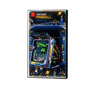 Pannello espositivo a parete per Lego 11374 Set di costruzioni Macchina Pinball, Pannello espositivo a parete a montaggio murale - Solo pannello espositivo, Pannello espositivo compatibile con Lego