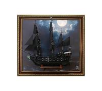 Pannello Espositivo Compatibile con Lego 10365 Nave Pirata Perla Nera del Capitano Jack, Supporto da Parete per Set di Costruzione, Vetrina da Parete per Collezione (A-1)