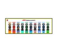 Pannello espositivo compatibile con Lego 77242-77251 per F1 Racing Cars, cornice da parete in mattoncini compatibile con Lego 77250 (White - Upgrade Model)