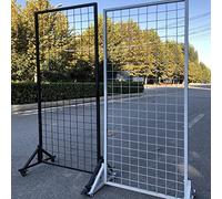 Pannello espositore per vendita al dettaglio con ruote, supporto per mostre d'arte, parete divisoria per fiere e fiere artigianali - Versatile per spazi commerciali
