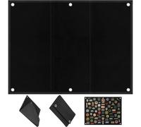 Pannello Espositore Toppe 85x70cm con 6 occhielli, Pannello Raccolta Patch Militari Tattici, Supporto Board Display Tactical Military Parete Pieghevole per Adesii Badge, Francobolli, Timbro