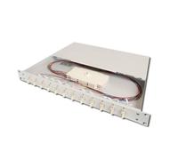 PANNELLO ESTRAIBILE 19" PER FIBRA OTTICA CON 12 CONNETTORI LC OM3 MULTIMODE