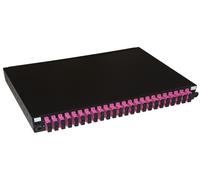 PANNELLO FIBRA OTTICA 19" CON 24 ADATTATORI SC DUPLEX OM4 PROFONDITA' 250 MM COL