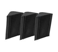 Pannello fonoassorbente 3 pezzi in schiuma acustica fonoassorbente pannello in schiuma per piastrelle in schiuma fonoassorbente angolo anti-fiammeggiante insonorizzante pad spugna