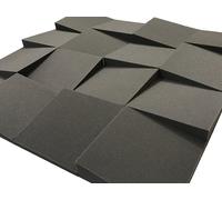 Pannello fonoassorbente 30,5cm per correzione audio in poliuretano 16 pezzi