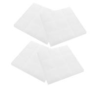 Pannello Fonoassorbente 4 Pezzi in Spugna Bianca per Pareti Interne | Tagliabile, Effetto Isolante e Riduzione Rumore, Uso Versatile in Ambienti Ktv, Stile Essenziale
