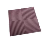 Pannello Fonoassorbente 50Pcs Studio Acoustic Foam Panel Soundproof Wall Noise Protective Sound Absorption Treatment Room 12" X12"X1"(Purple)