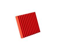 Pannello Fonoassorbente 50Pcs Studio Acoustic Foam Panel Soundproof Wall Noise Protective Sound Absorption Treatment Room 12" X12"X1"(Red)
