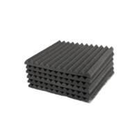 Pannello Fonoassorbente 50Pcs Studio Acoustic Foam Panel Soundproof Wall Noise Protective Sound Absorption Treatment Room 12" X12"X1"(Black)