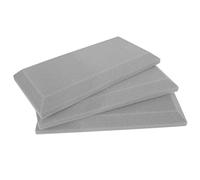 Pannello Fonoassorbente 50x25x5cm, 3 Pezzi, per Pareti | Spugna Leggera, Controllo Acustico e Riduzione dei Riflessi, Uso Domestico su Superfici Interne