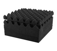Pannello Fonoassorbente 6 Pezzi per Studio Domestico e Laboratorio | Spugna Nera, Riduce Eco e Migliora Chiarezza Audio, per Diffusori e Apparecchi di Registrazione