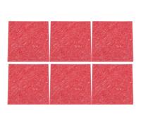 Pannello Fonoassorbente da 6 Pezzi, Pannelli Silenziatori Ignifughi Insonorizzati in Fibra di Poliestere Acustico per la Riduzione del Rumore e il Controllo Dell'eco (Rosso)