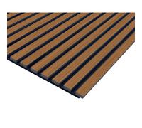 Pannello fonoassorbente decorativo rovere scuro grezzo 240x57,2 cm Sp. 19 mm Rovere