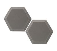 Pannello Fonoassorbente Esagonale 2 Pezzi per Parete Interno | Schiuma Polimerica Ignifuga, Installazione Semplice, Composizione Visiva Creativa, Estetica Ordinata