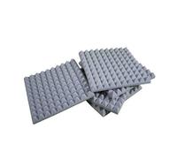 Pannello Fonoassorbente Piramidale 6cm D25 Grigio Chiaro - Pacco da 24