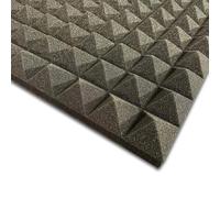 Pannello fonoassorbente piramidale grigio scuro Grigio scuro