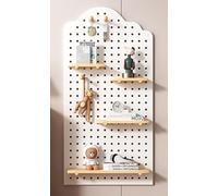 Pannello Forato Porta Attrezzi da Parete con Pannelli,Portaoggetti Portautensili per Cucina,Studio,Scaffalature E Ripiani di Immagazzinaggio,Mensole da Muro,Organizzatore Soggiorno C,W70×H150cm