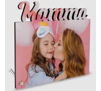 Pannello fotografico personalizzato con foto per la Mamma in legno