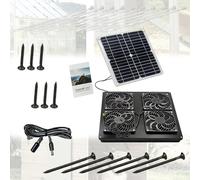 Pannello fotovoltaico impermeabile IP65 con 12 W Quick Witted 4 grandi ammiratori per cooperative baracche serre ventilatore di collaborazione a funzionamento diretto