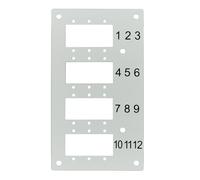 Pannello Frontale 12 Connessioni SC-Simplex LC-Duplex per Box Ottico - I-CASE DIN-SPL12SCD2