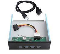 Pannello Frontale 5.25 Pollici 19PIN a USB3.0 con Hub 4 Porte per Lettore CD, Espansione Rack Mobile per Unità Ottica