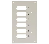 Pannello Frontale 6 Connessioni SC-Duplex per Box Ottico - Techly Professional I-CASE DIN-SPL6SCDT