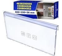 Pannello Frontale Cassetto Frigorifero 402x150x36 mm 4640640200 per Beko