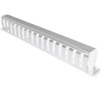 Pannello frontale da 19", 1 HE con canale di manovra, 40 x 60 mm, RAL 7035, grigio chiaro