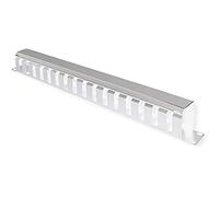 Pannello frontale da 19'', 1 U con Canalina Nascondi Cavi, 40 x 40 mm, RAL 7035, grigio chiaro
