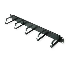 Pannello frontale da 19", cavo orizzontale o verticale, tipo G, RAL 9005 nero