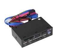 Pannello Frontale Dashboard Multimediale Ad Alta velocità da 5,25" HUB USB 3.0/2.0 Lettore Multischede ESATA, Lettore di Schede per 10, Dashboard Multimediale per L'efficienza Lavorativa